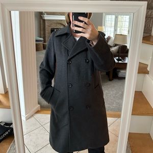 J. Crew Charcoal Double breasted jacket, size 4